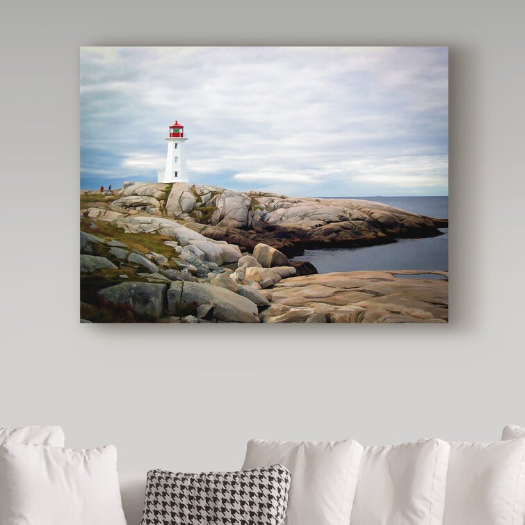 Trademark Art Peggys Cove, Ns Lighthouse Photographic Print on